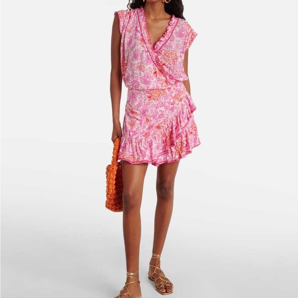 Poupette st Barth Estelle mini dress in yellow cactus - Picture 12 of 12